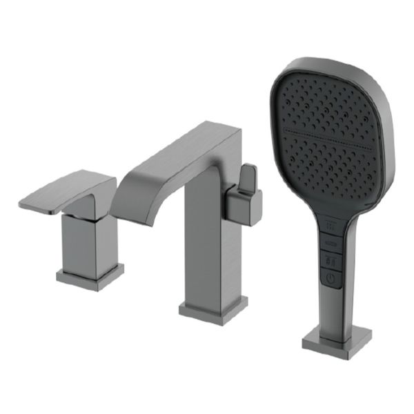 Смеситель для ванны на 3 отверстия Raglo оружейная сталь R02.31.09