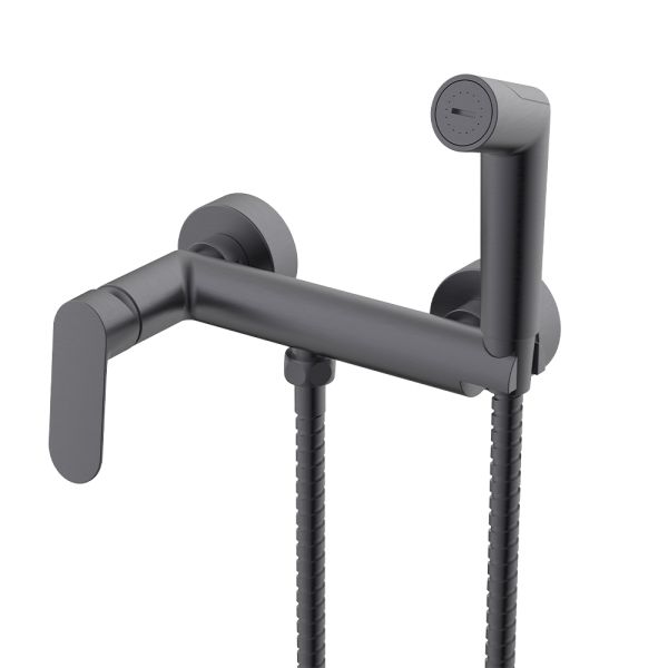 Смеситель с гигиеническим душем Splenka графит S41.51.09