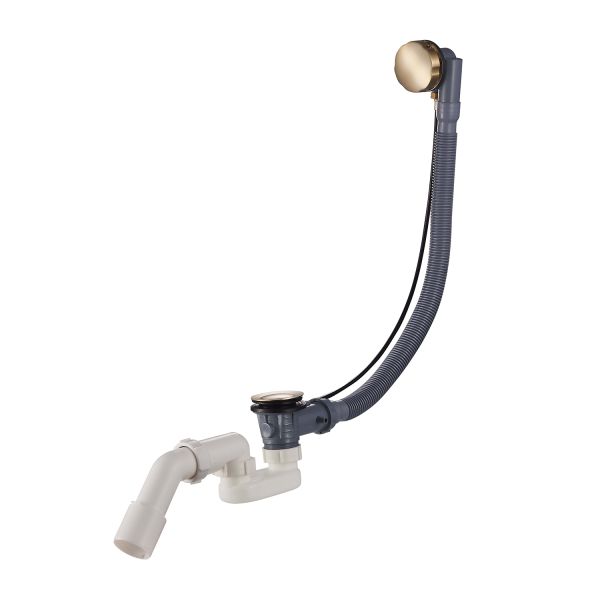 Сифон для ванны полуавтомат Raglo сатин золото R600.30.03