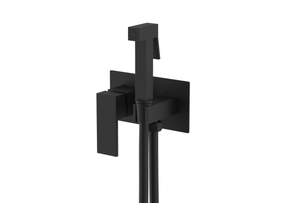 Смеситель с гигиеническим душем встраиваемый Splenka черный S97.52.06