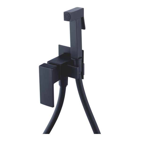 Смеситель с гигиеническим душем встраиваемый Splenka черный S98.52.06