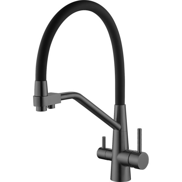 Смеситель для кухни с подключением к фильтру питьевой воды Splenka серый S71.62.07