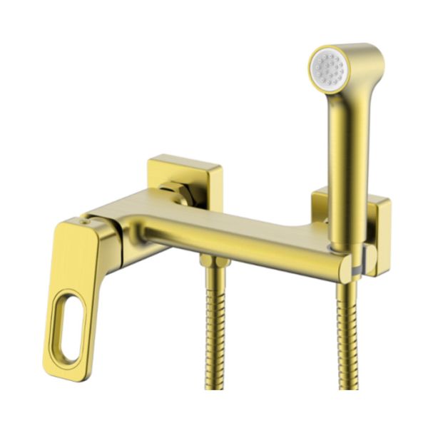 Смеситель с гигиеническим душем  Raglo сатин золотой R51.51.03