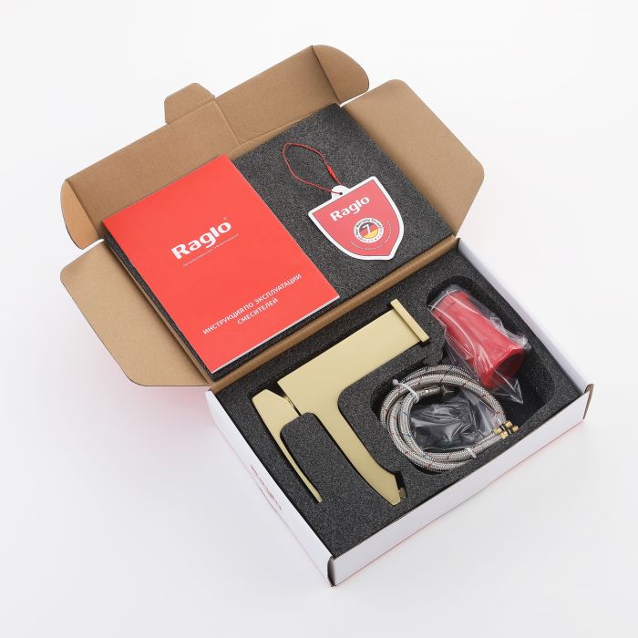 Смеситель для раковины Raglo сатин золото R01.10.03