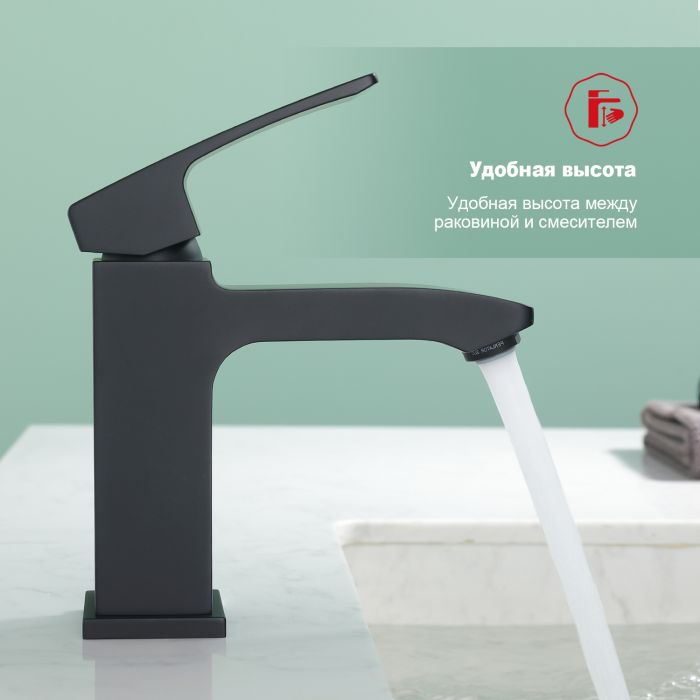 Смеситель для раковины Raglo черный R01.10.06