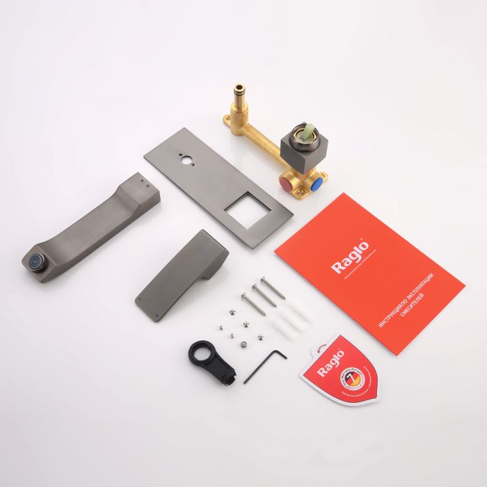 Встраиваемый смеситель для раковины Raglo графит R01.11.09