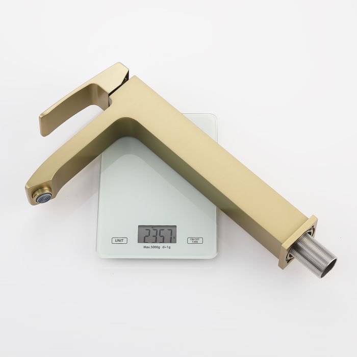 Смеситель для раковины высокий Raglo сатин золото R01.15.03