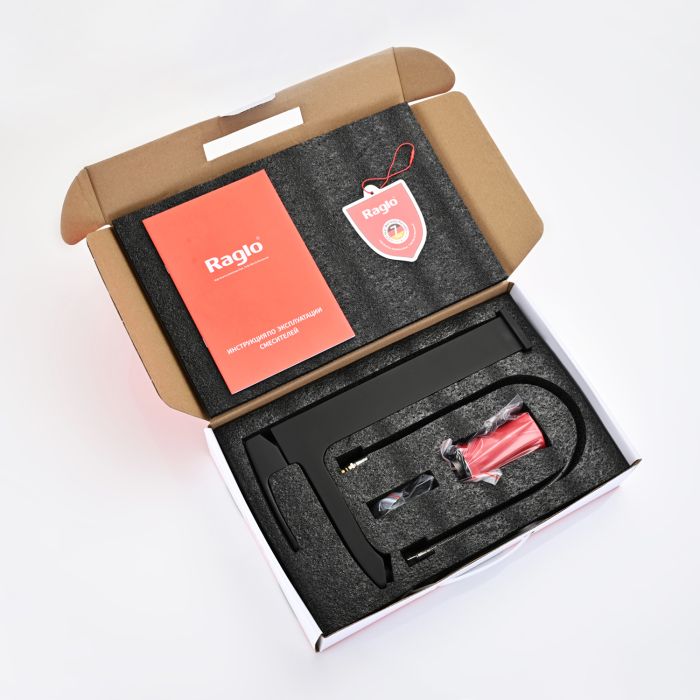 Смеситель для раковины высокий Raglo черный R01.15.06