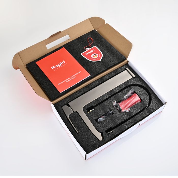 Смеситель для раковины высокий Raglo графит R01.15.09