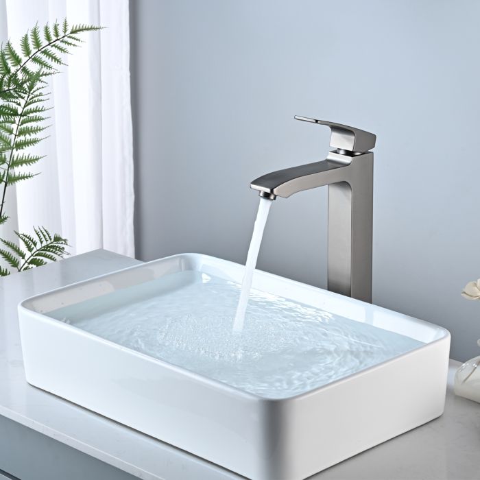 Смеситель для раковины высокий Raglo графит R01.15.09