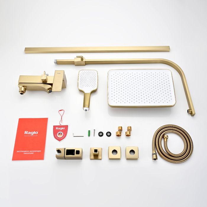 Душевая система Raglo сатин золото R01.24.03