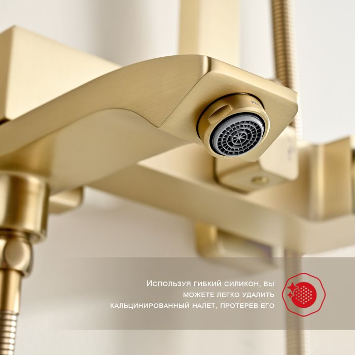Душевая система Raglo сатин золото R01.24.03