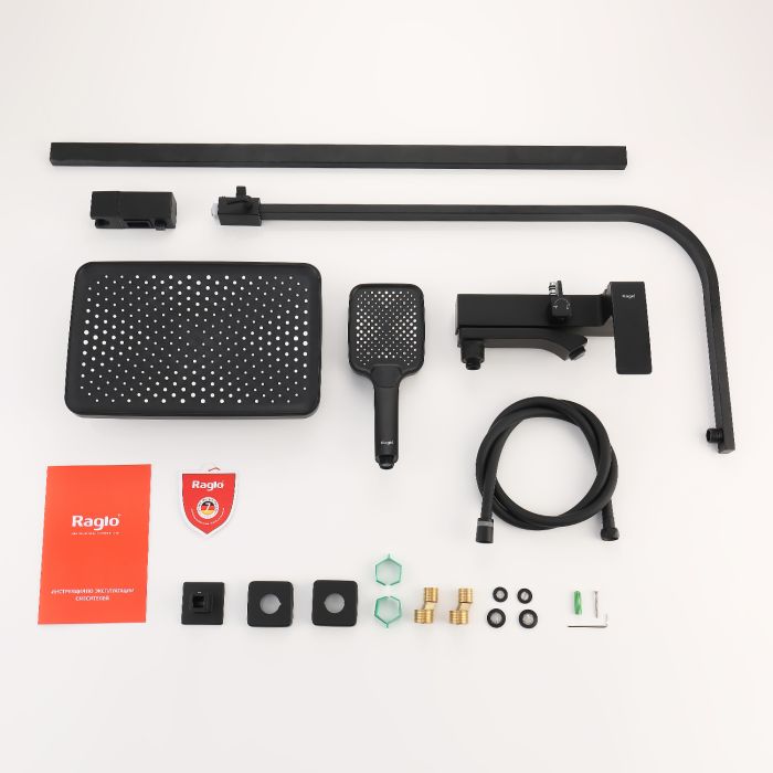 Душевая система Raglo черный R01.24.06