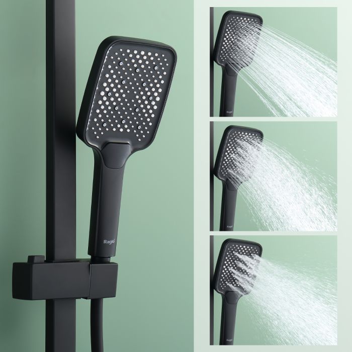 Душевая система Raglo черный R01.24.06