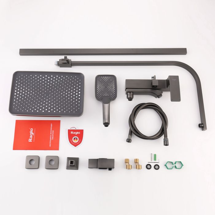 Душевая система Raglo графит R01.24.09