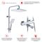 Душевая система с термостатом Raglo хром R01.26