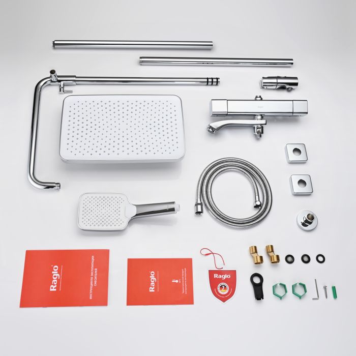 Душевая система с термостатом Raglo хром R01.26