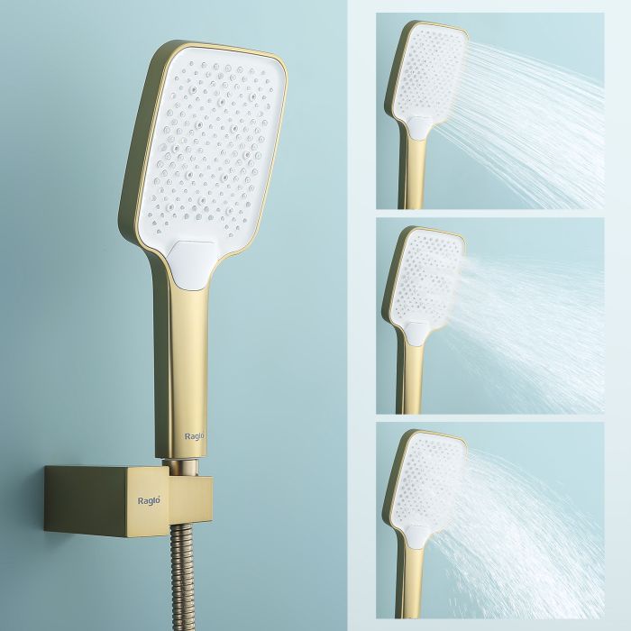 Встраиваемый смеситель для ванны с 3-функциями Raglo сатин золото R01.27.03