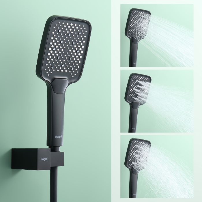 Встраиваемый смеситель для ванны с 3-функциями Raglo черный R01.27.06