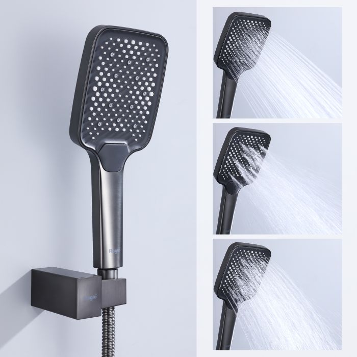 Встраиваемый смеситель для ванны с 3-функциями Raglo оружейная сталь R01.27.09