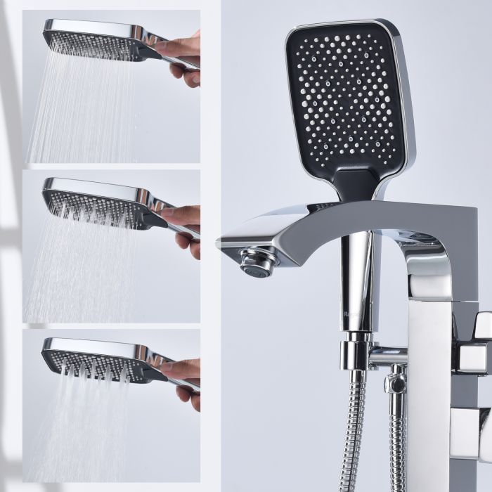 Смеситель для ванны напольный Raglo хром R01.33