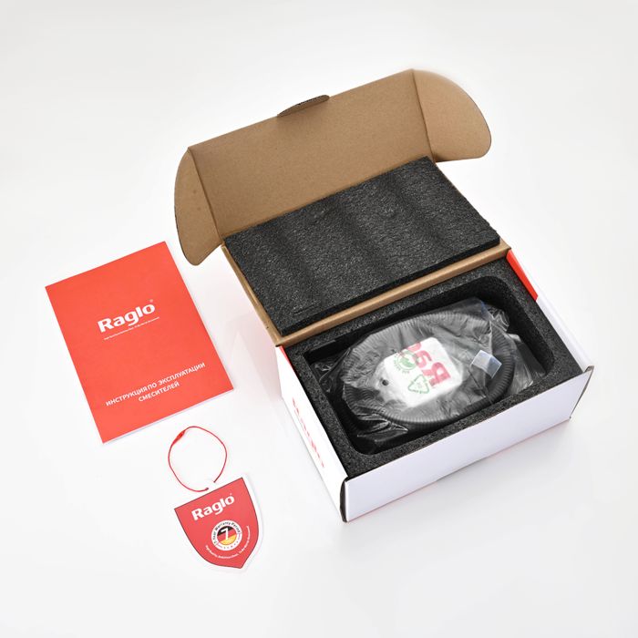 Смеситель с гигиеническим душем Raglo черный R01.51.06