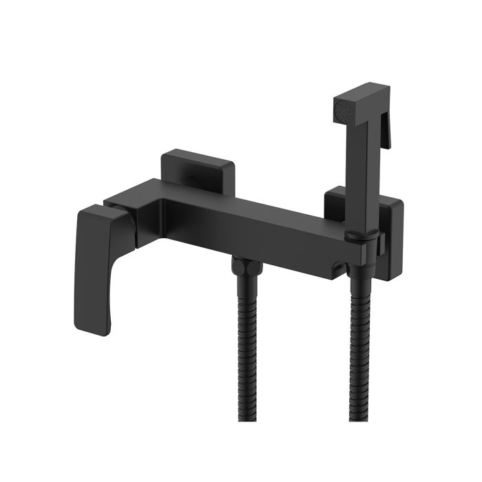 Смеситель с гигиеническим душем Raglo черный R01.51.06