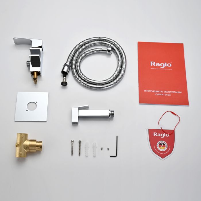 Смеситель с гигиеническим душем встраиваемый Raglo хром R01.52