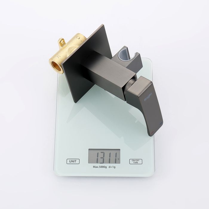 Смеситель с гигиеническим душем встраиваемый Raglo графит R01.52.09