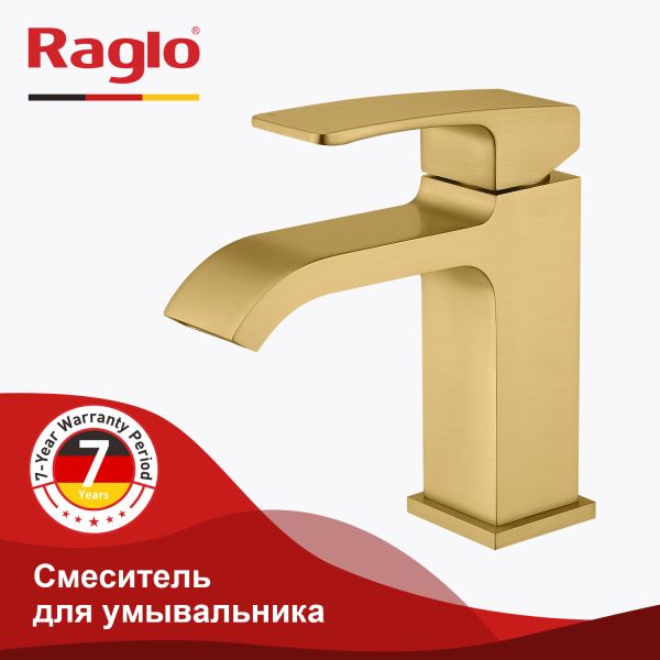 Смеситель для раковины Raglo сатин золото R02.10.03
