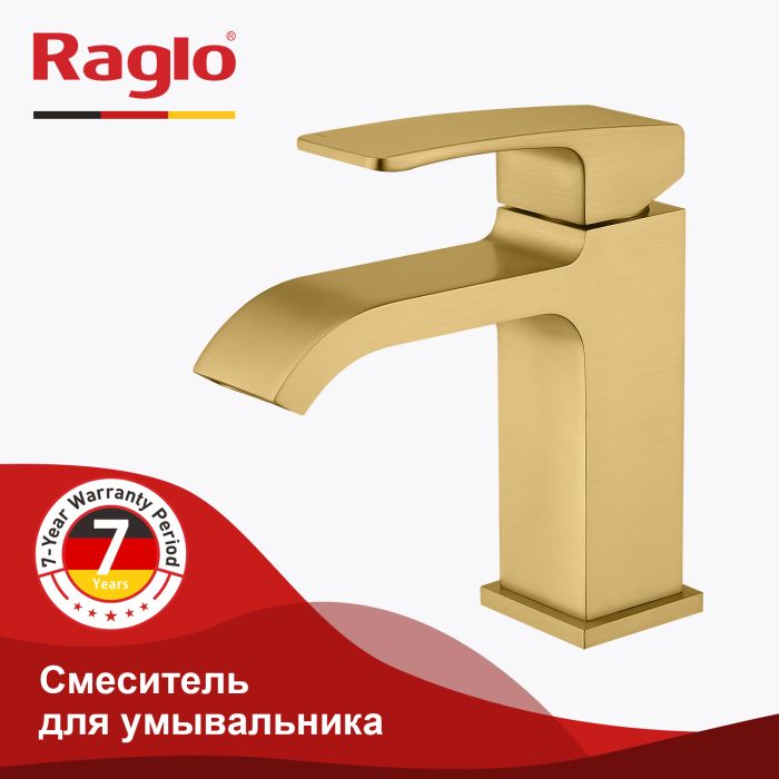 Смеситель для раковины Raglo сатин золото R02.10.03