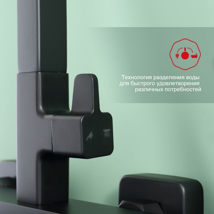 Душевая система Raglo черный R02.24.06