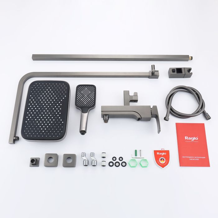 Душевая система Raglo графит R02.24.09