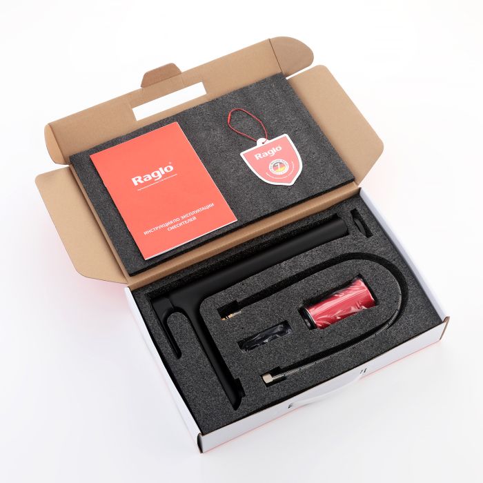 Смеситель для раковины высокий Raglo черный R03.15.06