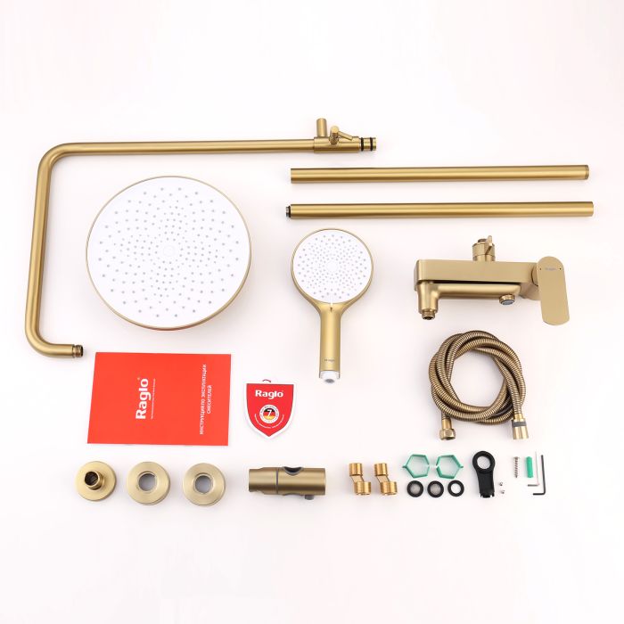 Душевая система Raglo сатин золото R03.24.03