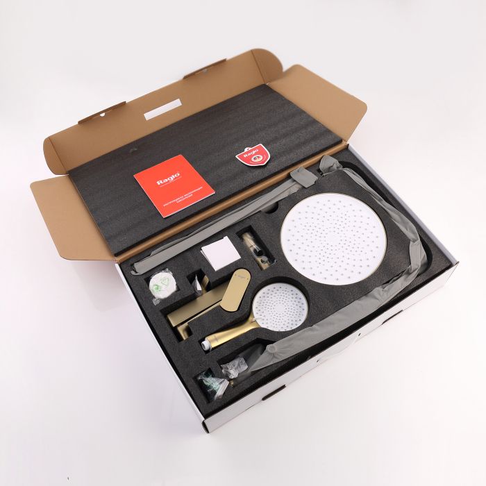 Душевая система Raglo сатин золото R03.24.03