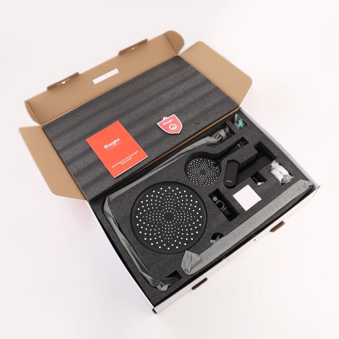 Душевая система Raglo черный R03.24.06