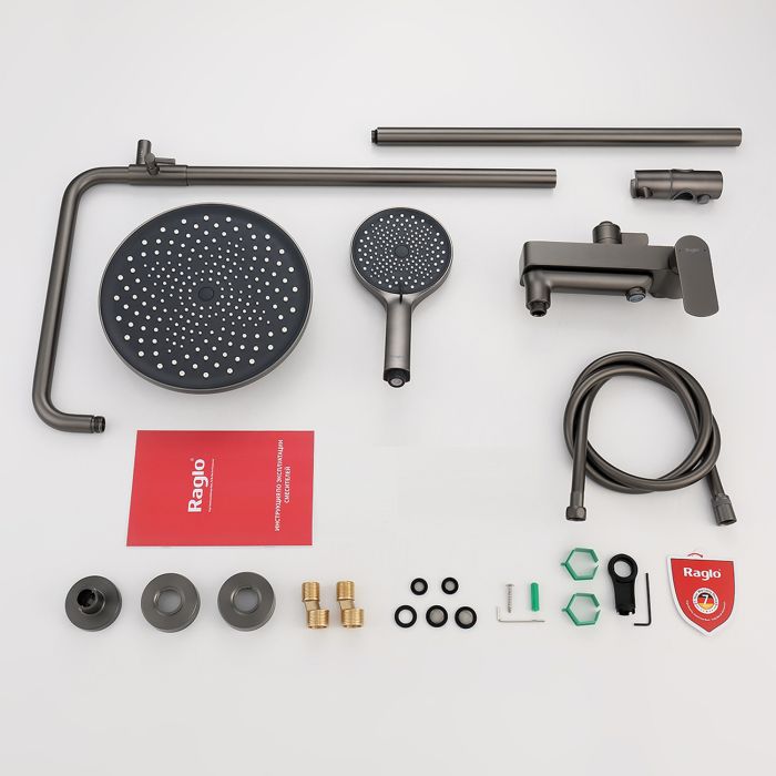 Душевая система Raglo графит R03.24.09