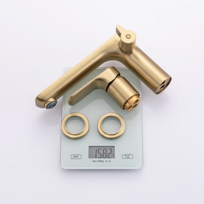 Смеситель для ванны на 3 отверстия Raglo сатин золото R03.31.03