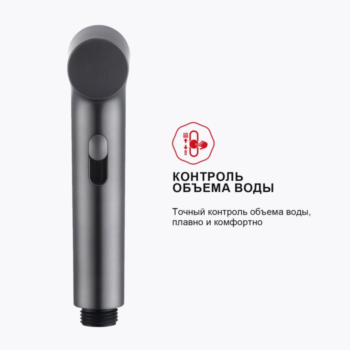 Смеситель с гигиеническим душем Raglo графит R03.51.09