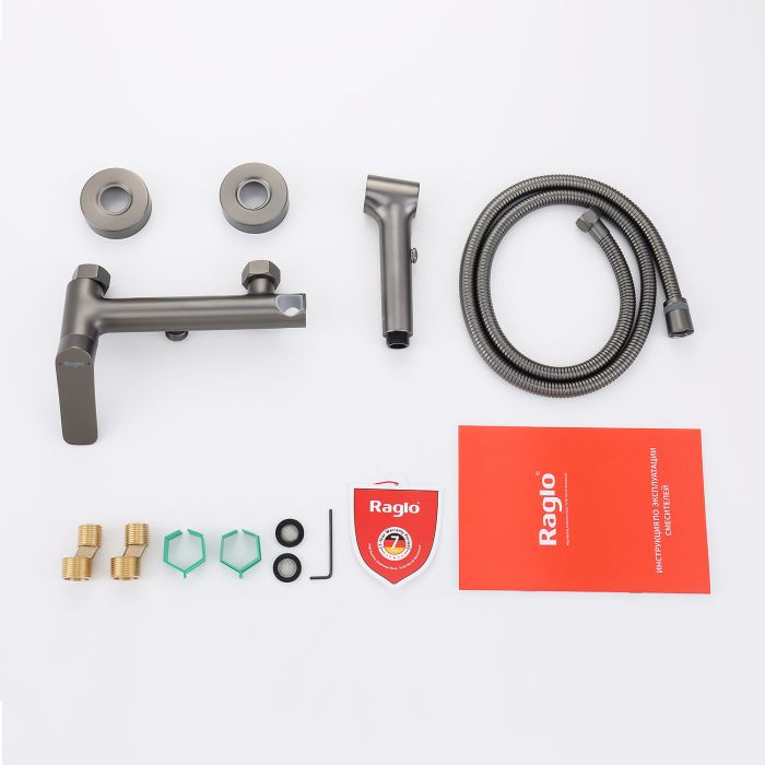 Смеситель с гигиеническим душем Raglo графит R03.51.09