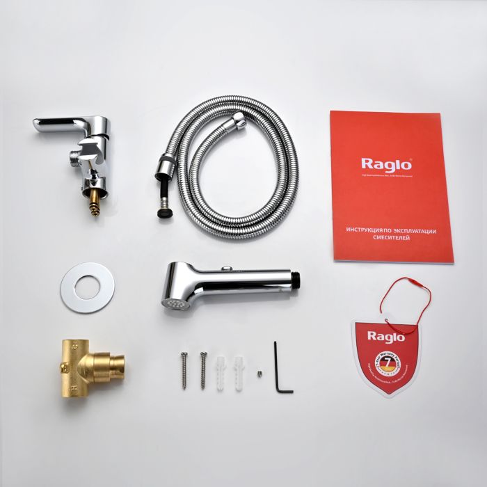 Смеситель с гигиеническим душем встраиваемый Raglo хром R03.52