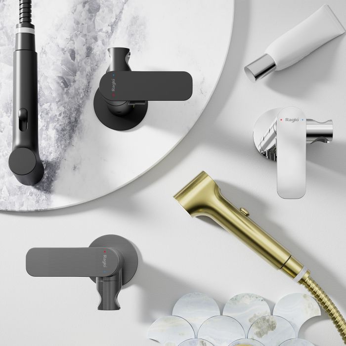 Смеситель с гигиеническим душем встраиваемый Raglo хром R03.52