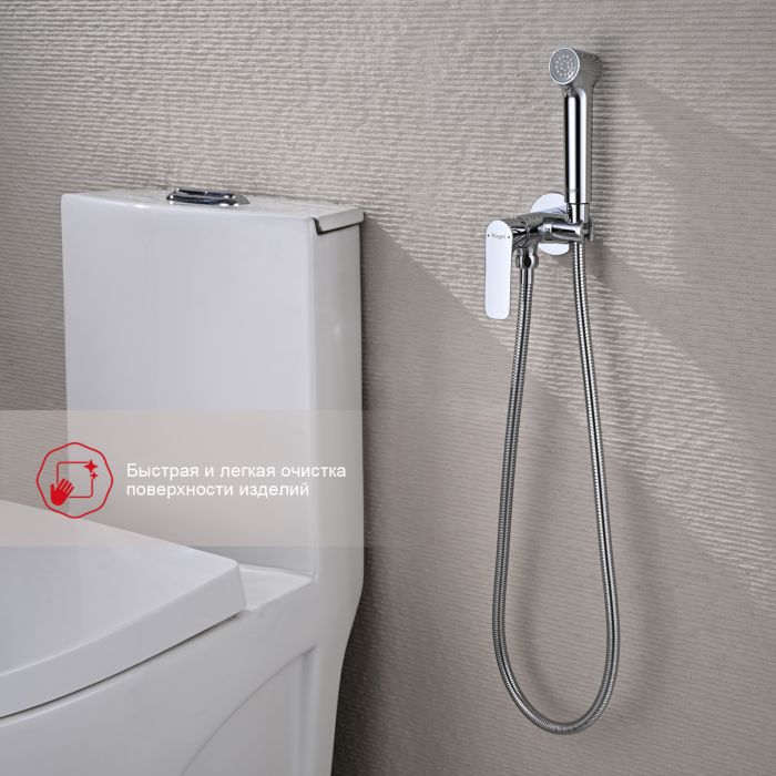 Смеситель с гигиеническим душем встраиваемый Raglo хром R03.52