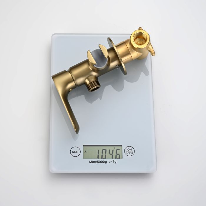 Смеситель с гигиеническим душем встраиваемый Raglo сатин золото R03.52.03