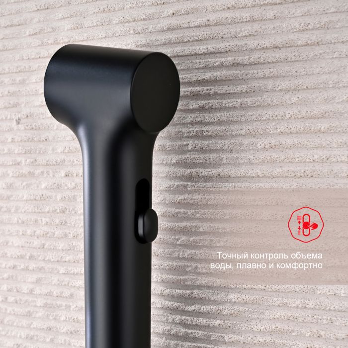 Смеситель с гигиеническим душем встраиваемый Raglo черный R03.52.06