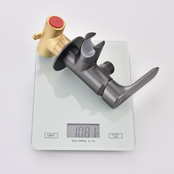 Смеситель с гигиеническим душем встраиваемый Raglo графит R03.52.09