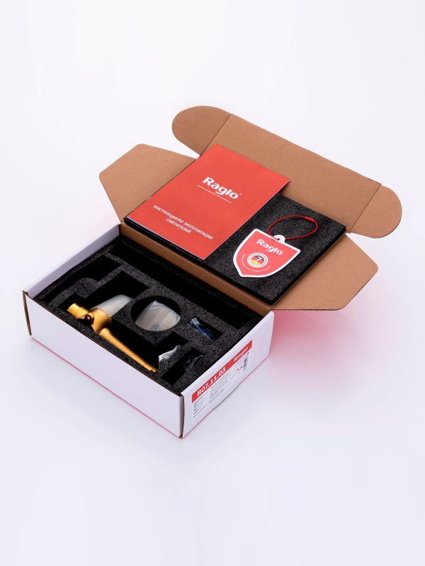 Встраиваемый смеситель для раковины Raglo золотой сатин R07.11.03