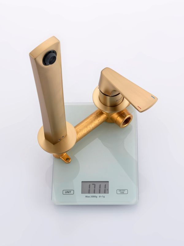 Встраиваемый смеситель для раковины Raglo золотой сатин R07.11.03