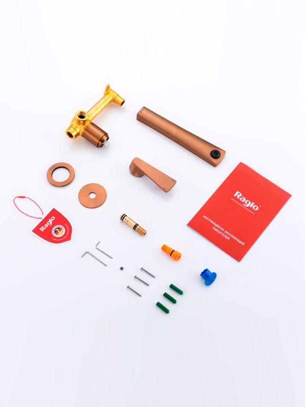 Встраиваемый смеситель для раковины Raglo матовая медь R07.11.33